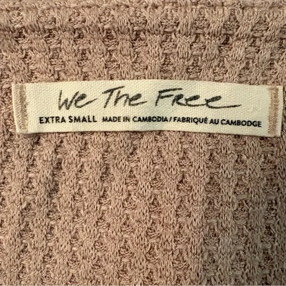 Free People North Shore Thermal waffle knit long sleeve top - Picture 6 of 8